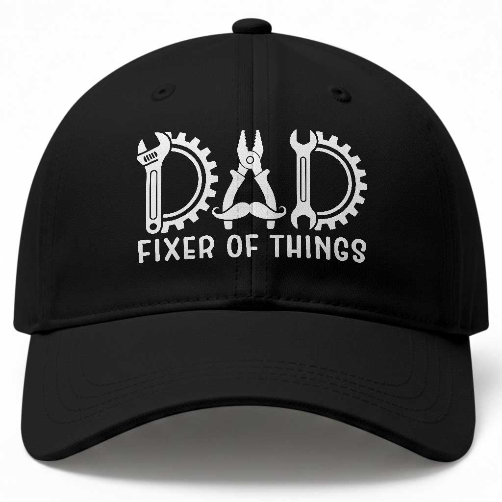 Dad Fixer Of Everything Garage Life Baseball Cap Auto Mechanic Fathers Day Gift