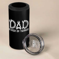 Dad Fixer Of Everything Garage Life 4 in 1 Can Cooler Tumbler Auto Mechanic Fathers Day Gift