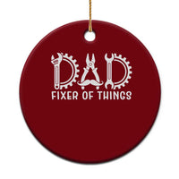 Dad Fixer Of Everything Garage Life Ceramic Ornament Auto Mechanic Fathers Day Gift