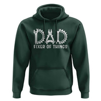 Dad Fixer Of Everything Garage Life Hoodie Auto Mechanic Fathers Day Gift
