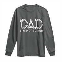 Dad Fixer Of Everything Garage Life Long Sleeve Shirt Auto Mechanic Fathers Day Gift