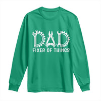 Dad Fixer Of Everything Garage Life Long Sleeve Shirt Auto Mechanic Fathers Day Gift