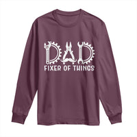 Dad Fixer Of Everything Garage Life Long Sleeve Shirt Auto Mechanic Fathers Day Gift