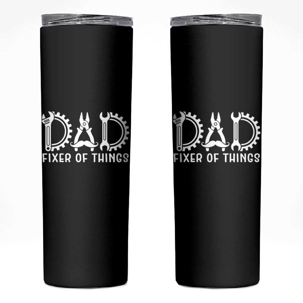 Dad Fixer Of Everything Garage Life Skinny Tumbler Auto Mechanic Fathers Day Gift