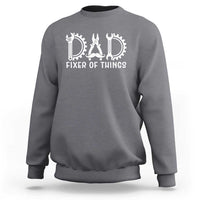Dad Fixer Of Everything Garage Life Sweatshirt Auto Mechanic Fathers Day Gift