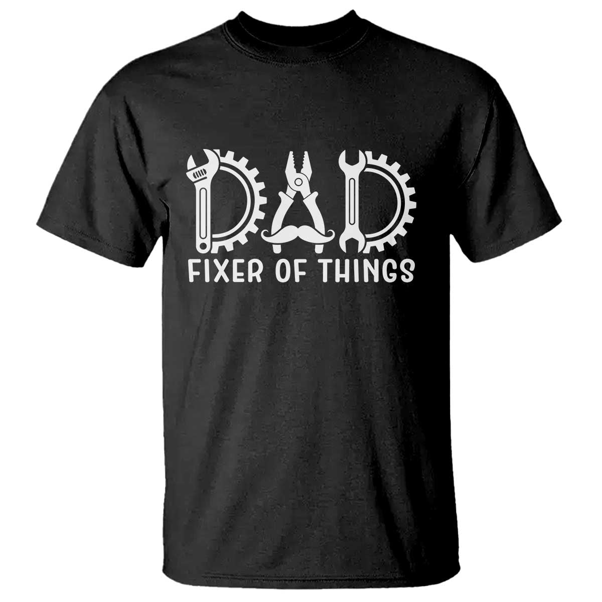 Dad Fixer Of Everything Garage Life T Shirt Auto Mechanic Fathers Day Gift
