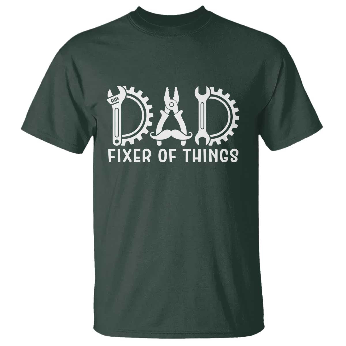 Dad Fixer Of Everything Garage Life T Shirt Auto Mechanic Fathers Day Gift