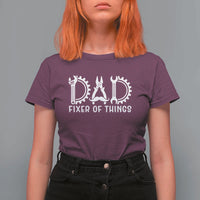 Dad Fixer Of Everything Garage Life T Shirt For Women Auto Mechanic Fathers Day Gift