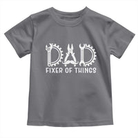 Dad Fixer Of Everything Garage Life Toddler T Shirt Auto Mechanic Fathers Day Gift