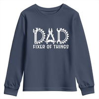 Dad Fixer Of Everything Garage Life Youth Sweatshirt Auto Mechanic Fathers Day Gift