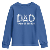Dad Fixer Of Everything Garage Life Youth Sweatshirt Auto Mechanic Fathers Day Gift