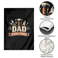 Mechanic Dad Fixer Of All Things Garden Flag Funny Auto Repair Fathers Day