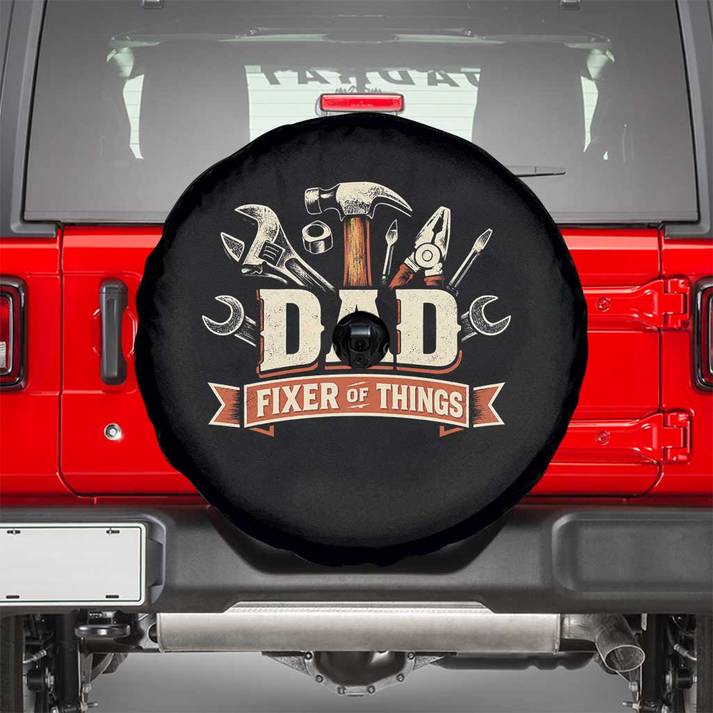 Mechanic Dad Fixer Of All Things Spare Tire Cover Funny Auto Repair Fathers Day