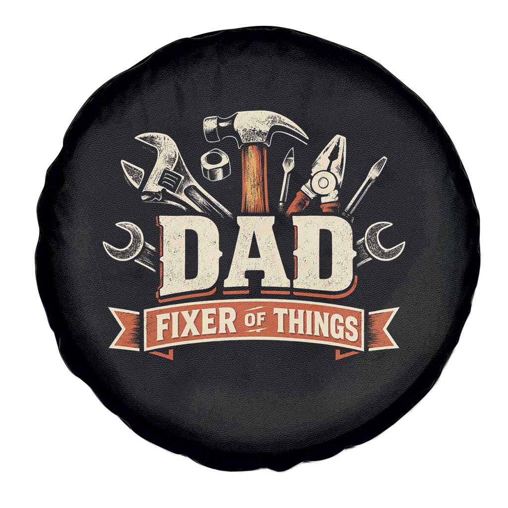 Mechanic Dad Fixer Of All Things Spare Tire Cover Funny Auto Repair Fathers Day
