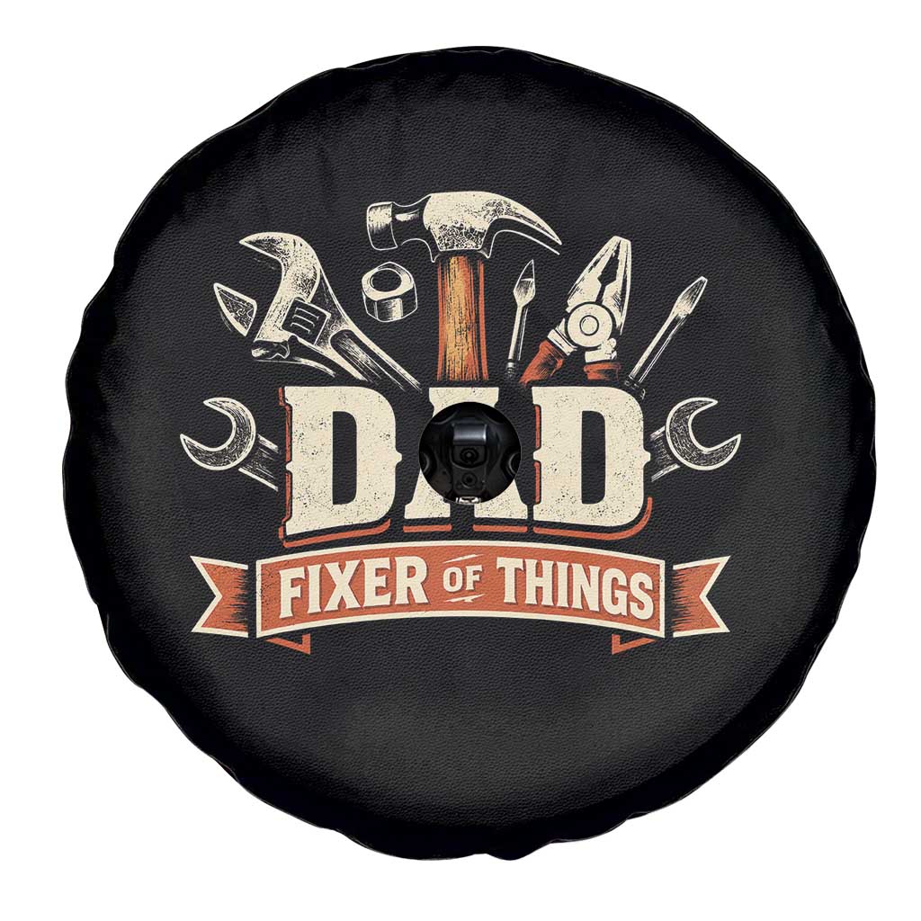 Mechanic Dad Fixer Of All Things Spare Tire Cover Funny Auto Repair Fathers Day