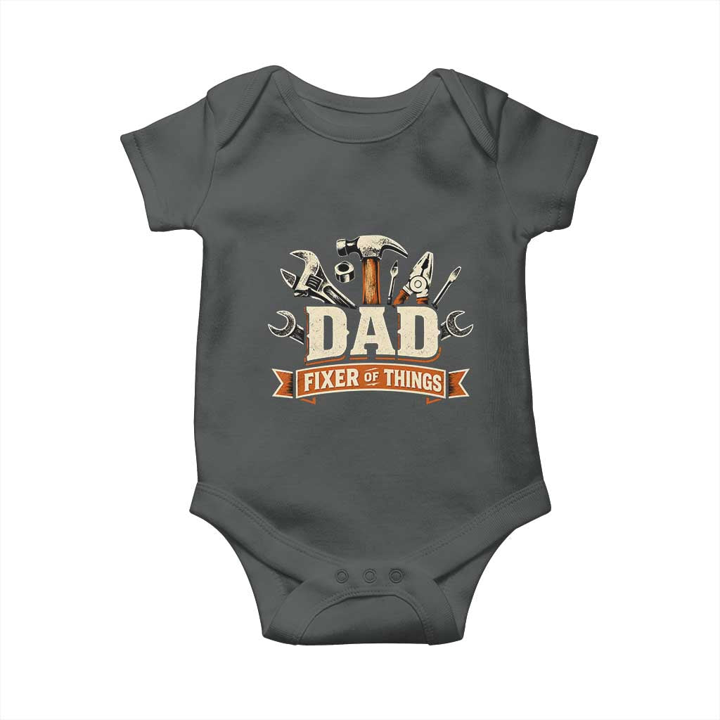 Mechanic Dad Fixer Of All Things Baby Onesie Funny Auto Repair Fathers Day
