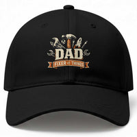 Mechanic Dad Fixer Of All Things Baseball Cap Funny Auto Repair Fathers Day