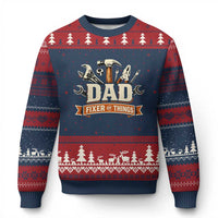 Mechanic Dad Fixer Of All Things Ugly Christmas Sweater Funny Auto Repair Fathers Day