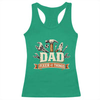Mechanic Dad Fixer Of All Things Racerback Tank Top Funny Auto Repair Fathers Day