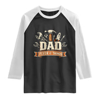 Mechanic Dad Fixer Of All Things Raglan Shirt Funny Auto Repair Fathers Day