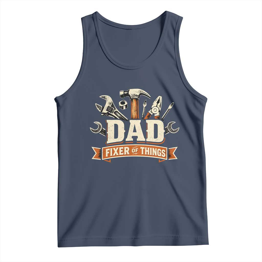 Mechanic Dad Fixer Of All Things Tank Top Funny Auto Repair Fathers Day