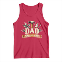 Mechanic Dad Fixer Of All Things Tank Top Funny Auto Repair Fathers Day