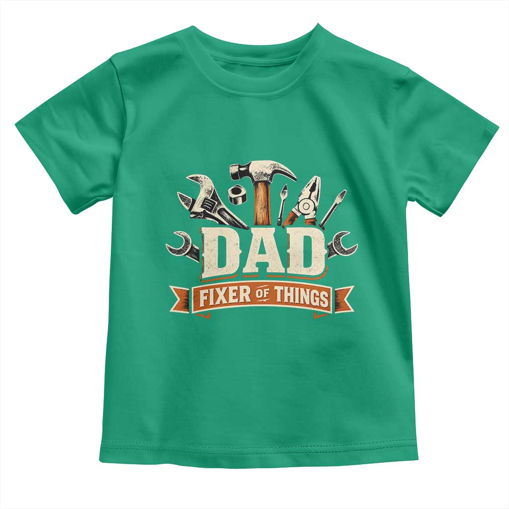 Mechanic Dad Fixer Of All Things Toddler T Shirt Funny Auto Repair Fathers Day