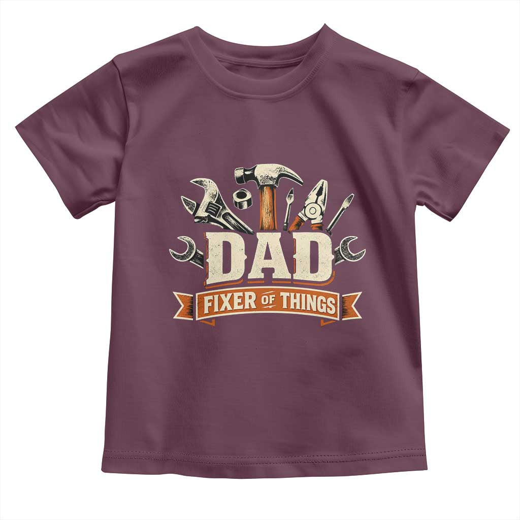 Mechanic Dad Fixer Of All Things Toddler T Shirt Funny Auto Repair Fathers Day