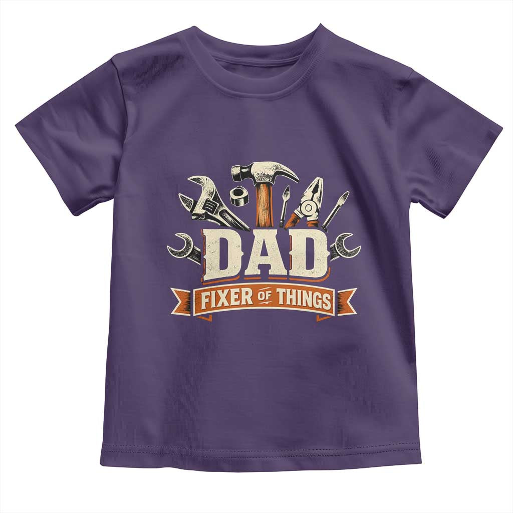 Mechanic Dad Fixer Of All Things Toddler T Shirt Funny Auto Repair Fathers Day