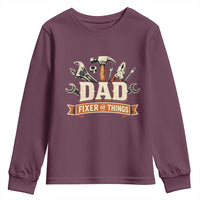 Mechanic Dad Fixer Of All Things Youth Sweatshirt Funny Auto Repair Fathers Day