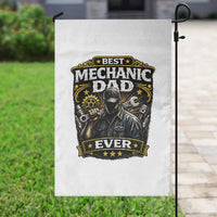 Best Mechanic Dad Ever Garden Flag Auto Repair Fathers Day Graphic
