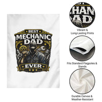 Best Mechanic Dad Ever Garden Flag Auto Repair Fathers Day Graphic