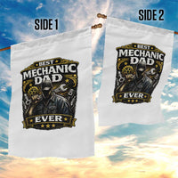 Best Mechanic Dad Ever Garden Flag Auto Repair Fathers Day Graphic