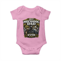 Best Mechanic Dad Ever Baby Onesie Auto Repair Fathers Day Graphic
