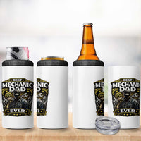 Best Mechanic Dad Ever 4 in 1 Can Cooler Tumbler Auto Repair Fathers Day Graphic