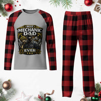 Best Mechanic Dad Ever Plaid Pajama Set Auto Repair Fathers Day Graphic