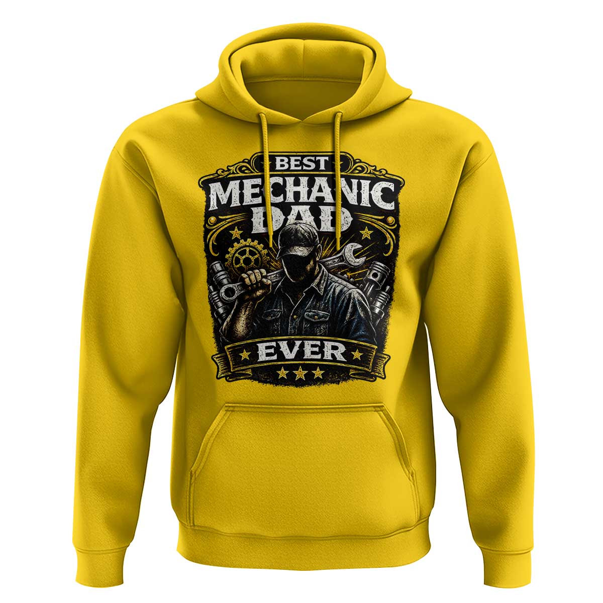 Best Mechanic Dad Ever Hoodie Auto Repair Fathers Day Graphic