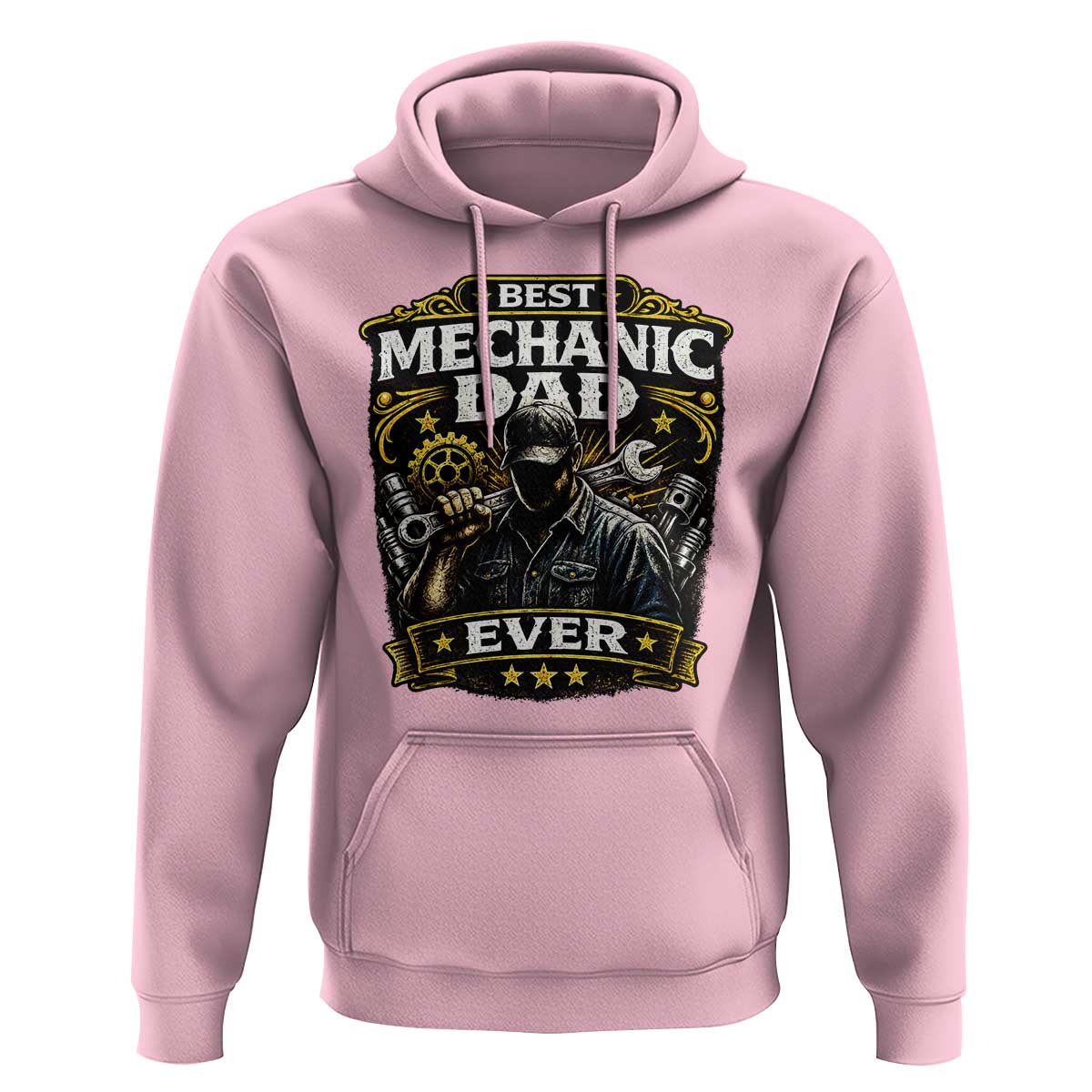 Best Mechanic Dad Ever Hoodie Auto Repair Fathers Day Graphic