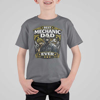 Best Mechanic Dad Ever T Shirt For Kid Auto Repair Fathers Day Graphic