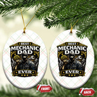 Best Mechanic Dad Ever Ceramic Ornament Auto Repair Fathers Day Graphic