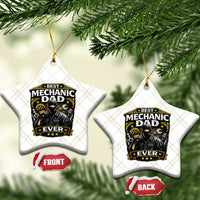 Best Mechanic Dad Ever Ceramic Ornament Auto Repair Fathers Day Graphic