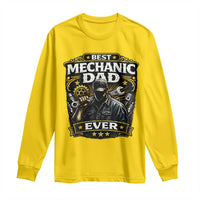 Best Mechanic Dad Ever Long Sleeve Shirt Auto Repair Fathers Day Graphic
