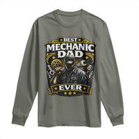 Best Mechanic Dad Ever Long Sleeve Shirt Auto Repair Fathers Day Graphic