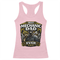 Best Mechanic Dad Ever Racerback Tank Top Auto Repair Fathers Day Graphic