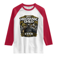 Best Mechanic Dad Ever Raglan Shirt Auto Repair Fathers Day Graphic
