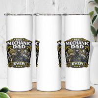 Best Mechanic Dad Ever Skinny Tumbler Auto Repair Fathers Day Graphic