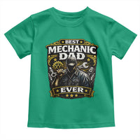 Best Mechanic Dad Ever Toddler T Shirt Auto Repair Fathers Day Graphic