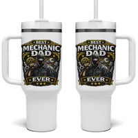 Best Mechanic Dad Ever Tumbler With Handle Auto Repair Fathers Day Graphic