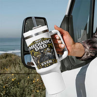 Best Mechanic Dad Ever Tumbler With Handle Auto Repair Fathers Day Graphic