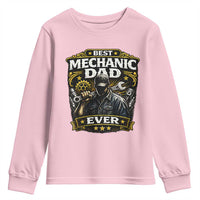 Best Mechanic Dad Ever Youth Sweatshirt Auto Repair Fathers Day Graphic